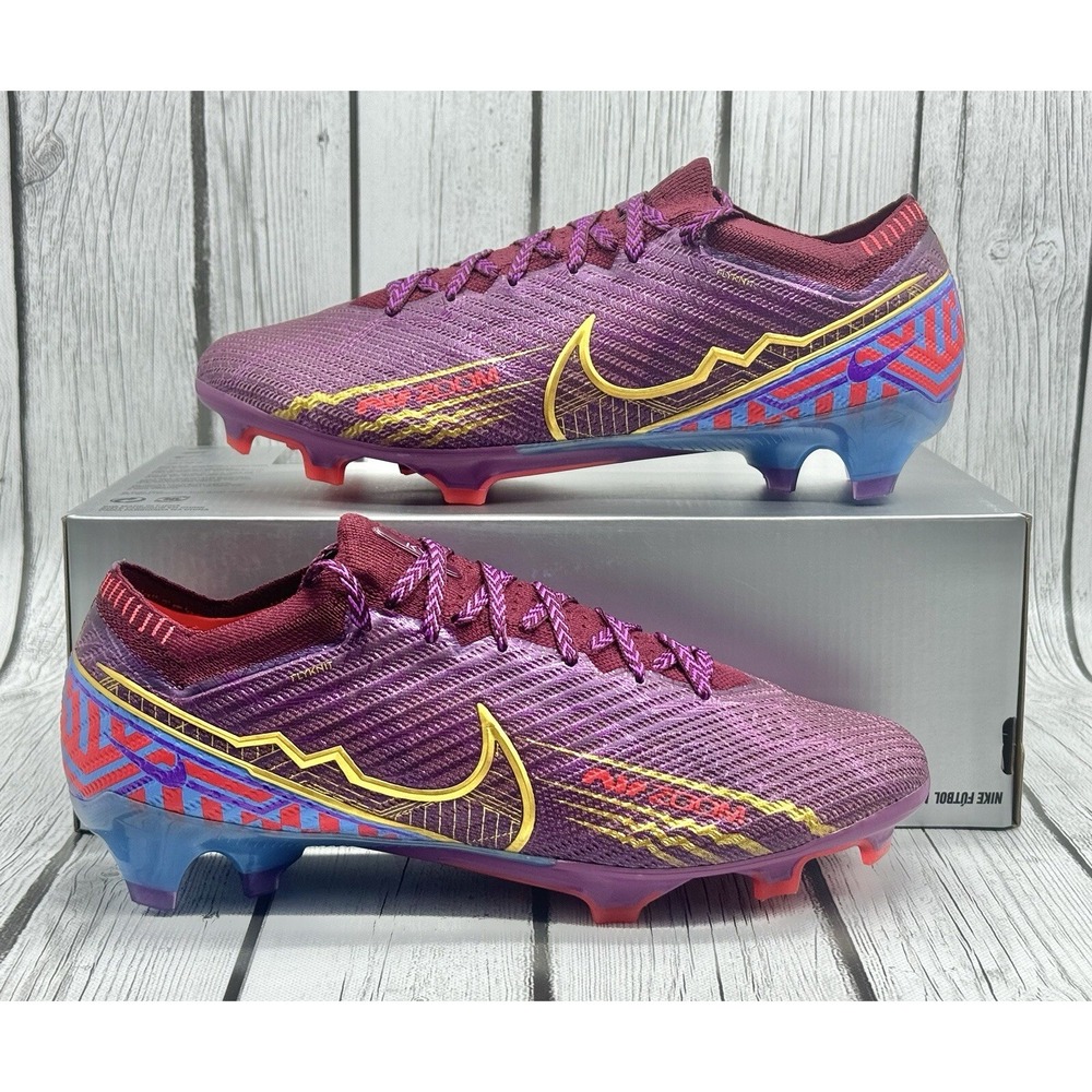 Nike Zoom Mercurial Vapor 15 Elite FG Mbappé Dark Beetroot Size 8 DJ4977‑605 - Picture 1 of 8